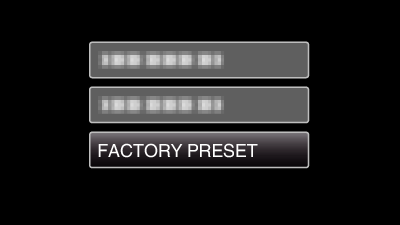 FACTORY PRESET